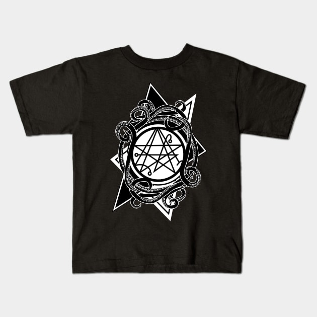 Necronomicon gate - Sigil of the gateway Kids T-Shirt by Von Kowen